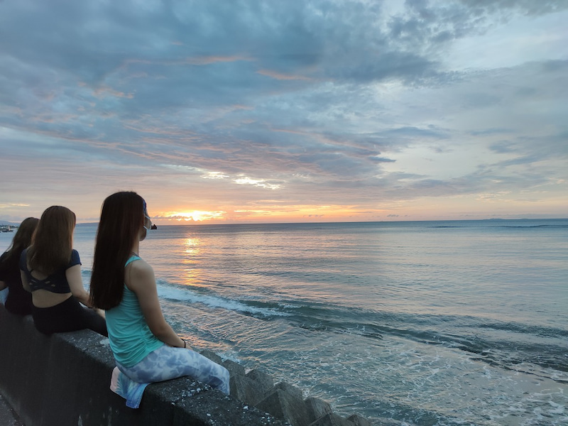 海を見ながら瞑想